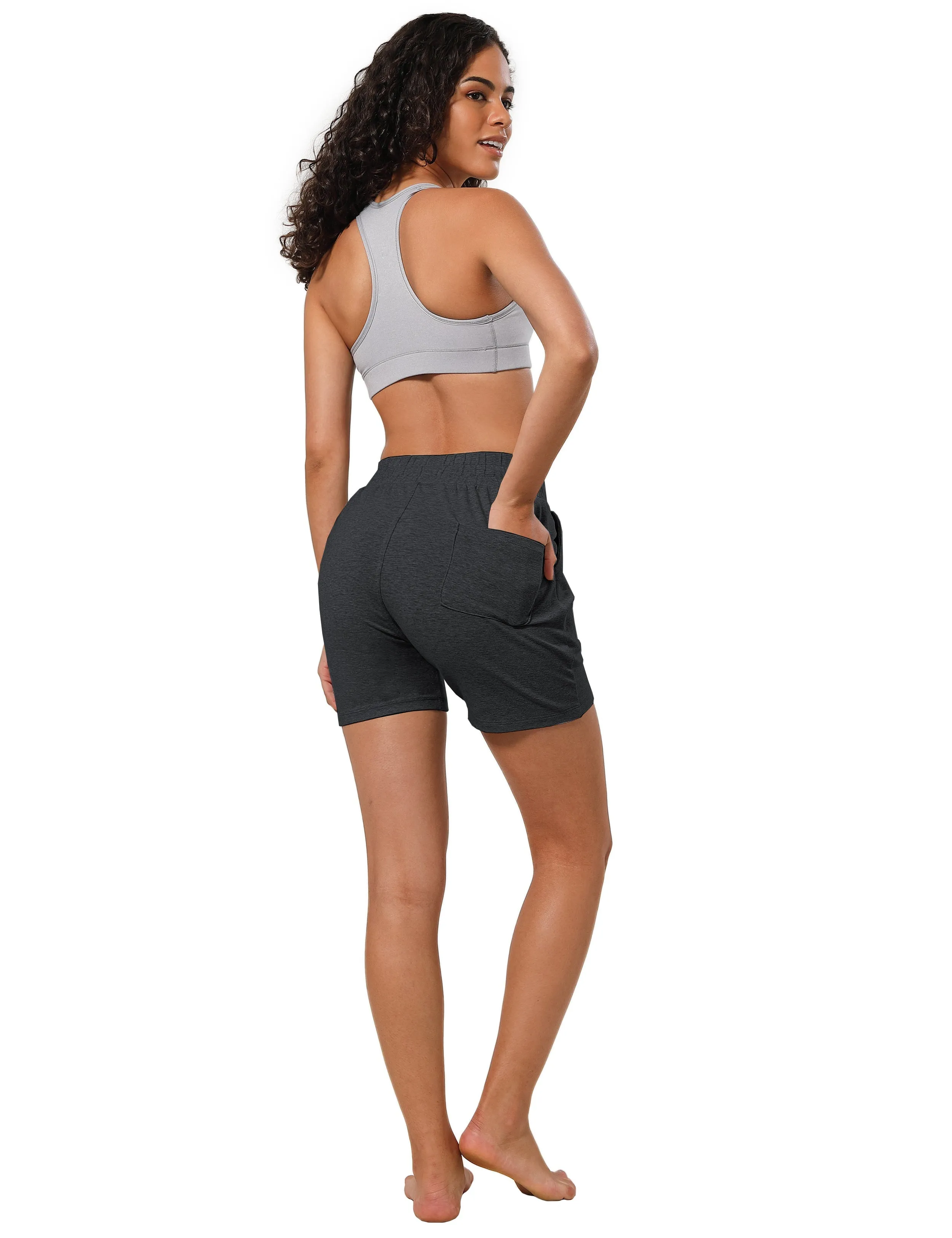 5" Joggers Shorts heathercharcoal_Gym