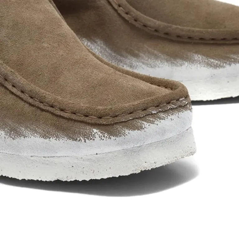 Clarks Originals Wallabee Boots Men's Beige Combi Paint Suede 26163919