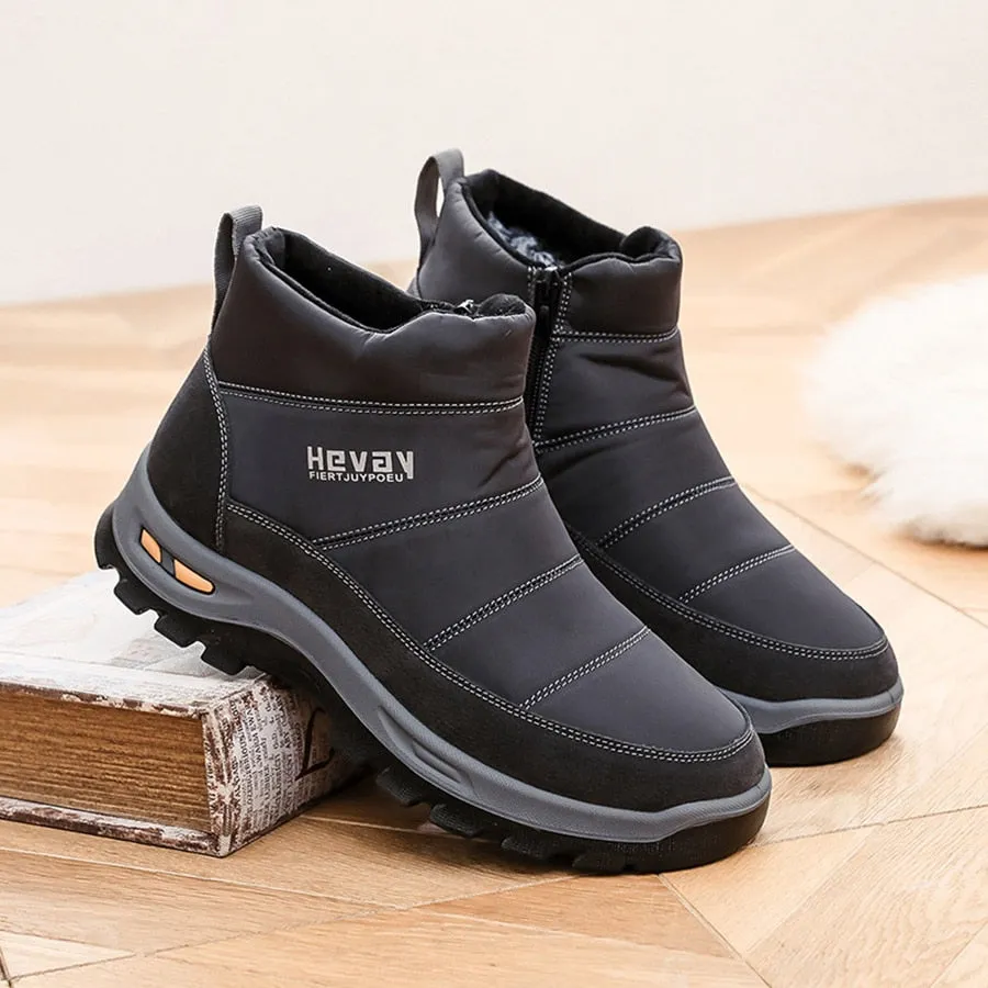 Cuzcare Orthopedic Snow Boots For Men Cushion Ankle Winter Shoes