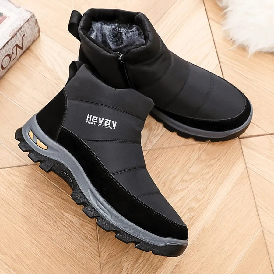 Cuzcare Orthopedic Snow Boots For Men Cushion Ankle Winter Shoes
