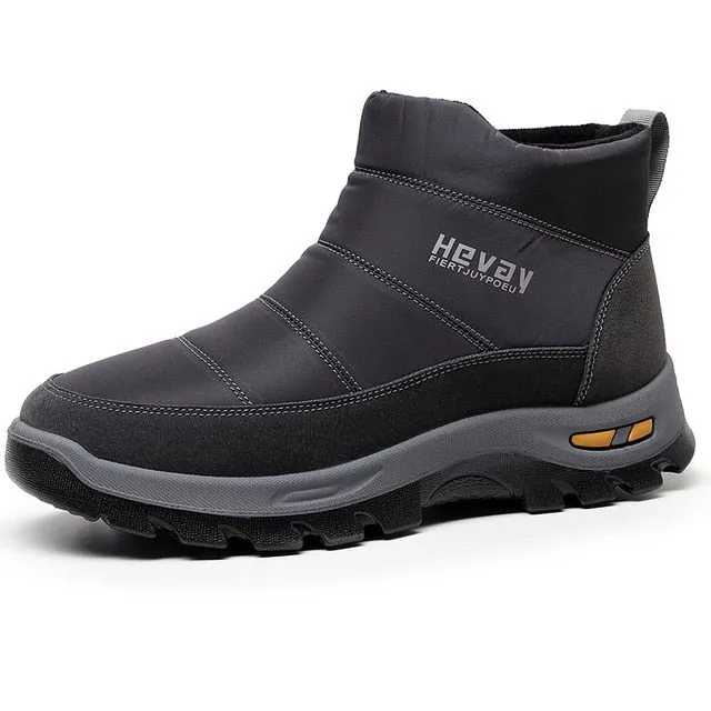Cuzcare Orthopedic Snow Boots For Men Cushion Ankle Winter Shoes