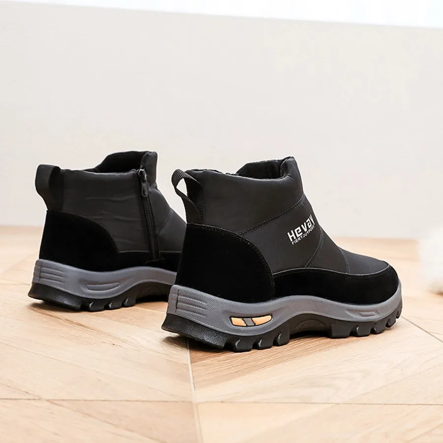Cuzcare Orthopedic Snow Boots For Men Cushion Ankle Winter Shoes