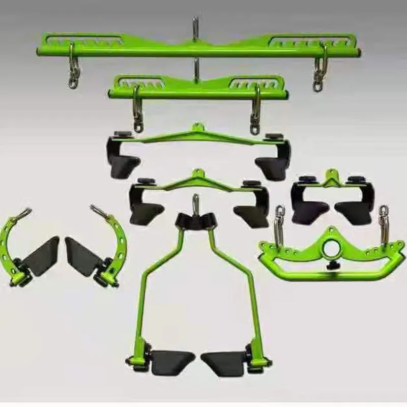 Gym Fitness Lat Pulldown Rowing Bar Pulley Cable Machine T Bar V Bar Attachments