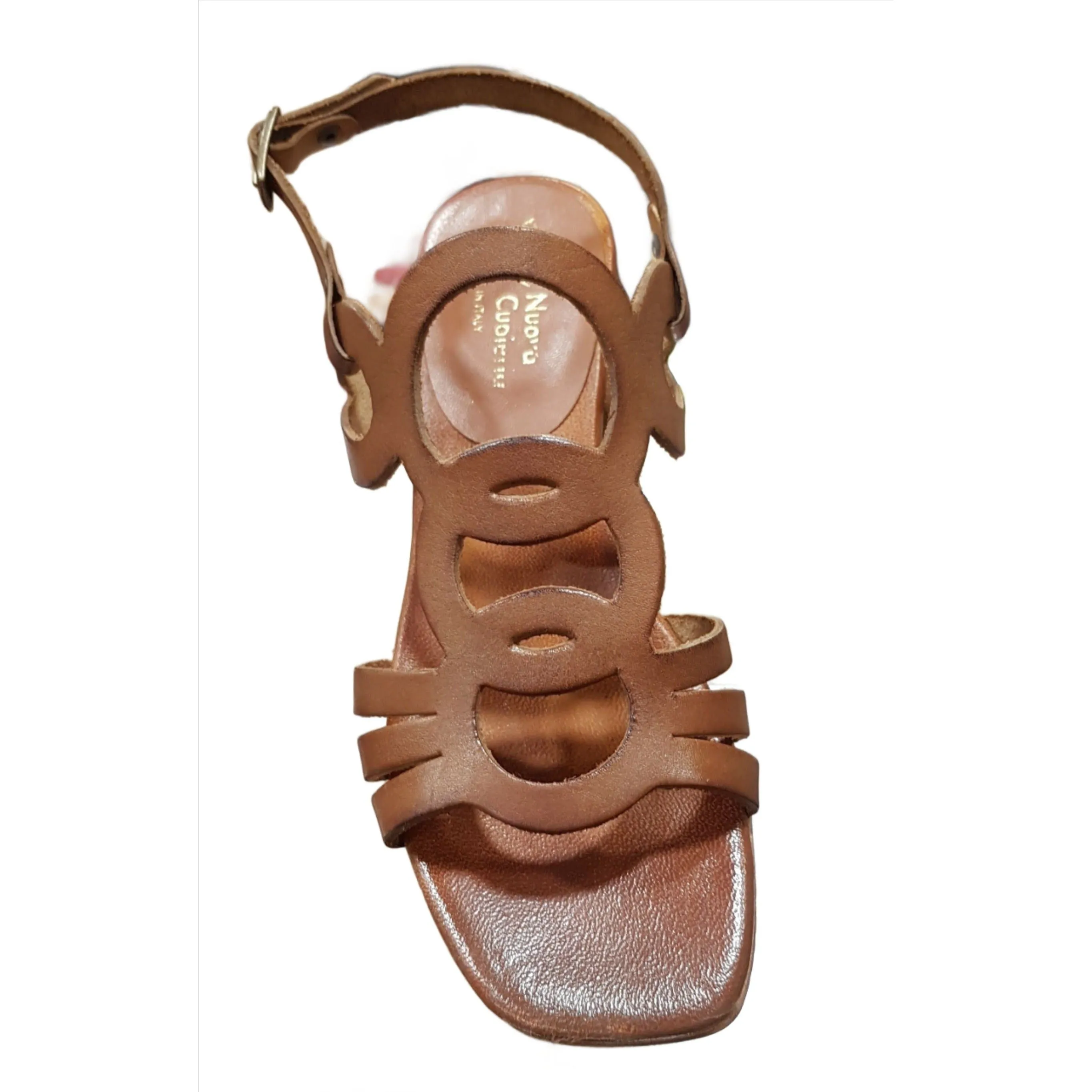Nuovo Cuoieria E66 Brown Italian Leather  Sandal