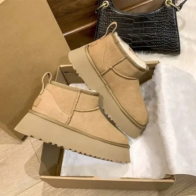 Sheepskin Anti-Skid Snow Boots