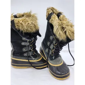 Sorel Boots Womens 7 Joan Of Arctic Waterproof Stylish Fashion Winter Shoes Fur