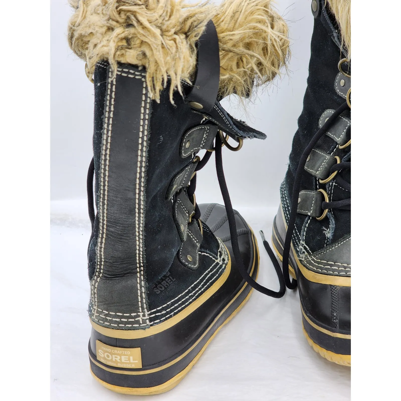 Sorel Boots Womens 7 Joan Of Arctic Waterproof Stylish Fashion Winter Shoes Fur