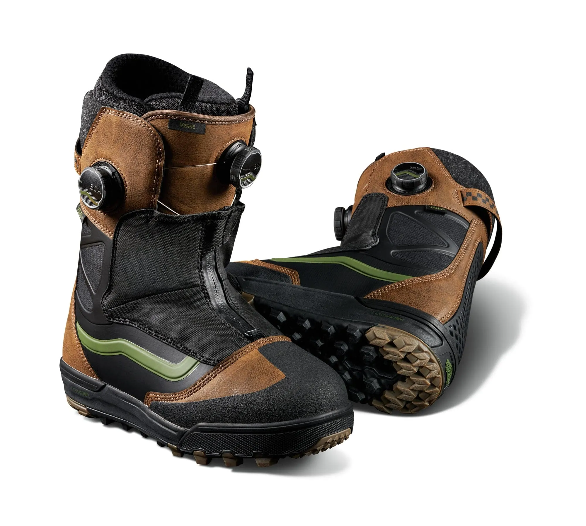 Vans Verse Snowboard Boot in Brown and Black 2023
