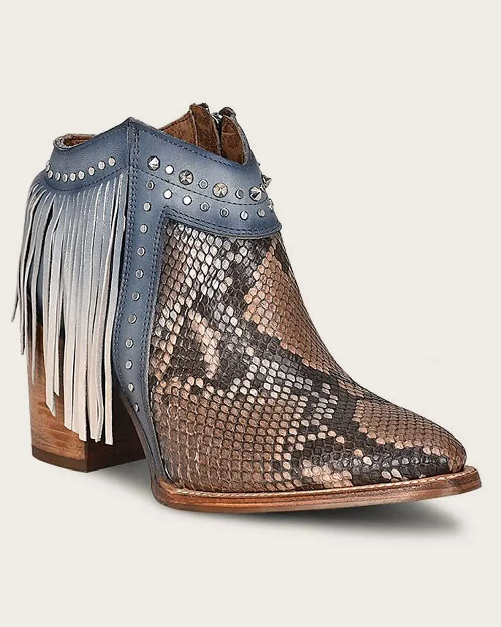 Western Style blue exotic boot